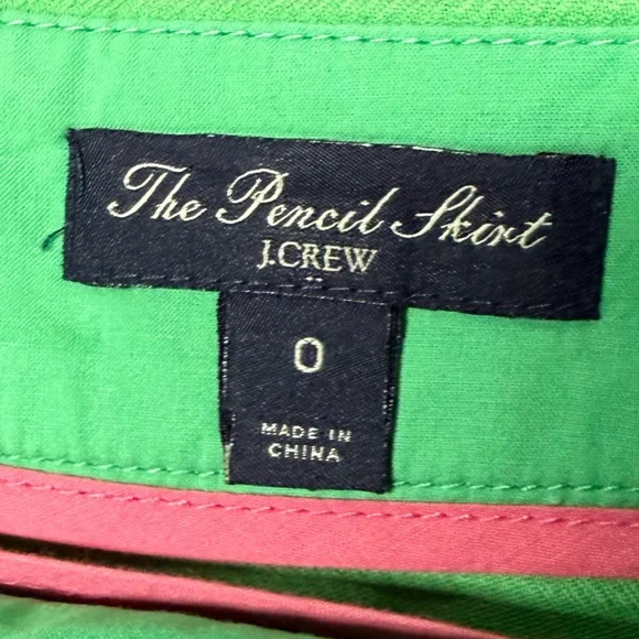 J. Crew Vibrant Green Pencil Skirt - Picture 14 of 14